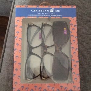 New! 3 Pair Caribbean Joe Reading Glasses +2.50